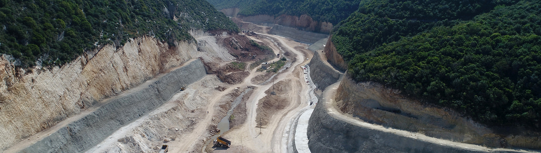 Construction of the Mseilha Dam and Lake