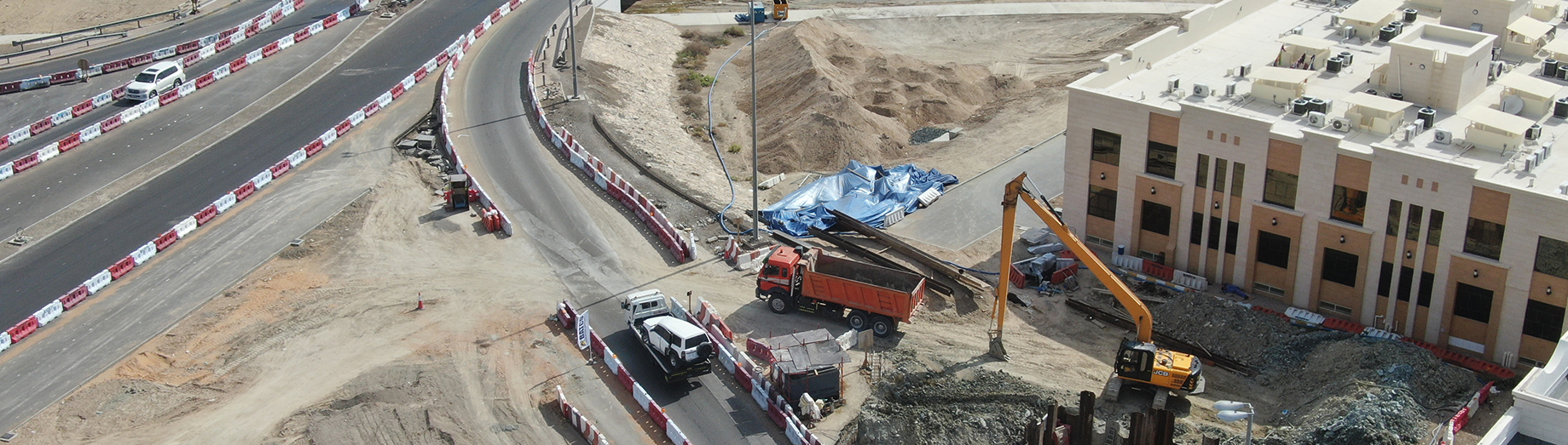 Construction of Tunnel in Sultan Bin Khalifa Roundabout at IP131