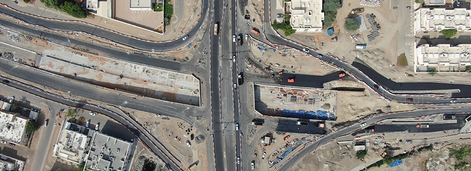 Construction of Tunnel in Sultan Bin Khalifa Roundabout at IP131